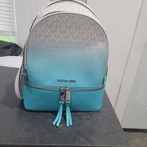 Michael Kors ocean blue Ombre Backpack